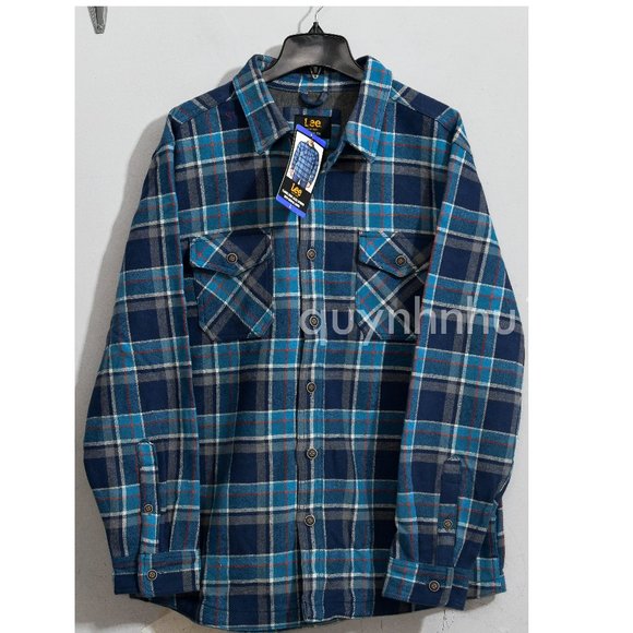 Lee Men’s Flannel Shirt Jacket - Picture 2 of 8